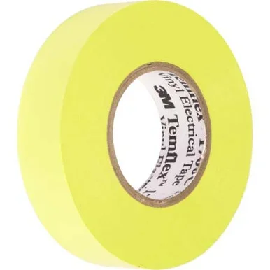 3M TEMFLEX VINYL ELECTRICAL TAPE MADE WITH PVC TAPE WILL WITHSTAND UP TO 80C176F 34 INCH 66‘ YEL LLOW