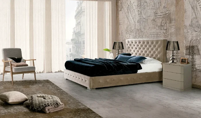 636 Alma Ivory Bedroom Set p8381 By ESF Furniture