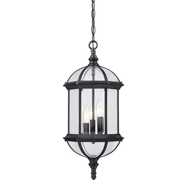 Acclaim Lighting – 5274BK – Three Light Hanging Lantern – Dover – Matte Black