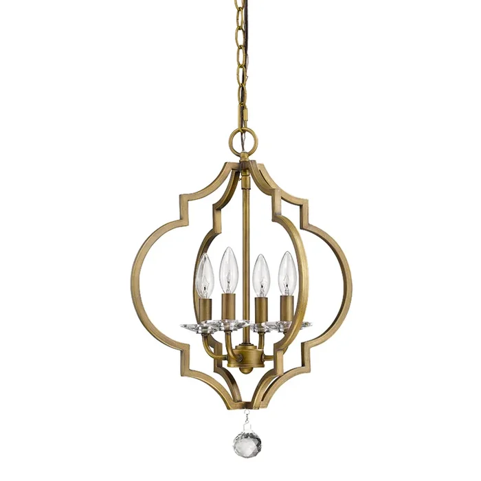 Acclaim Lighting – IN11017RB – Four Light Chandelier – Peyton – Raw Brass
