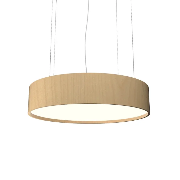Accord Lighting – 1037.34 – Three Light Pendant – Cylindrical – Maple