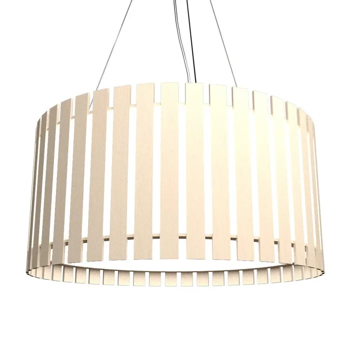 Accord Lighting – 1093LED.48 – LED Pendant – Slatted – Organic Cappuccino – 1093LED48
