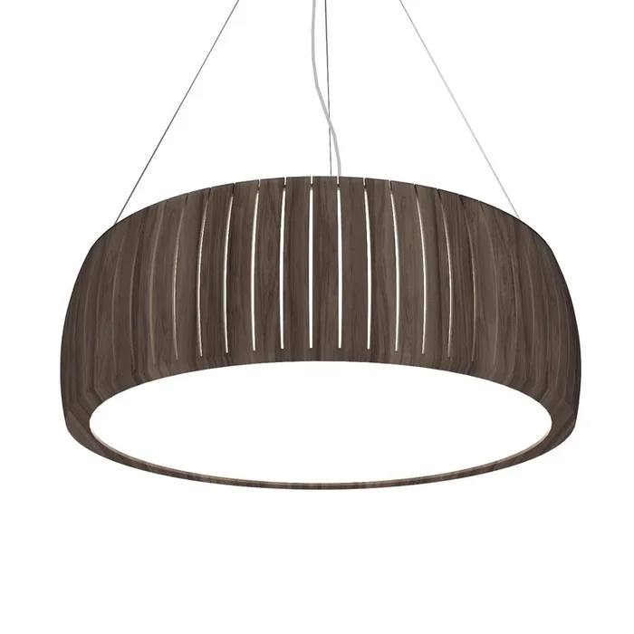Accord Lighting – 1110LED.18 – LED Pendant – Barrel – American Walnut