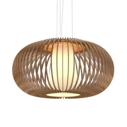 Accord Lighting – 1217.18 – One Light Pendant – Stecche di Legno – American Walnut