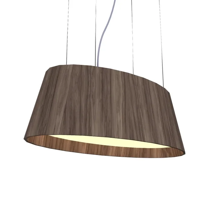 Accord Lighting – 1218LED.18 – LED Pendant – Oval – American Walnut