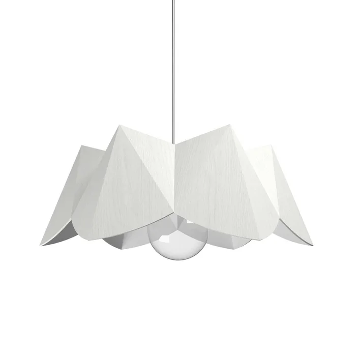 Accord Lighting – 1281.47 – One Light Pendant – Physalis – Organic White – 128147