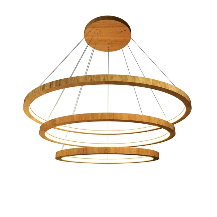 Accord Lighting – 1414LED.09 – LED Pendant – Frame – Louro Freijo
