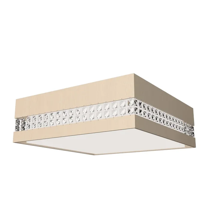 Accord Lighting – 5027CLED.48 – LED Ceiling Mount – Crystals – Organic Cappuccino – 5027CLED48