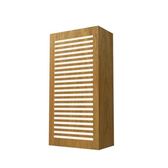 Accord Lighting – 580.09 – Two Light Wall Lamp – Clean – Louro Freijo