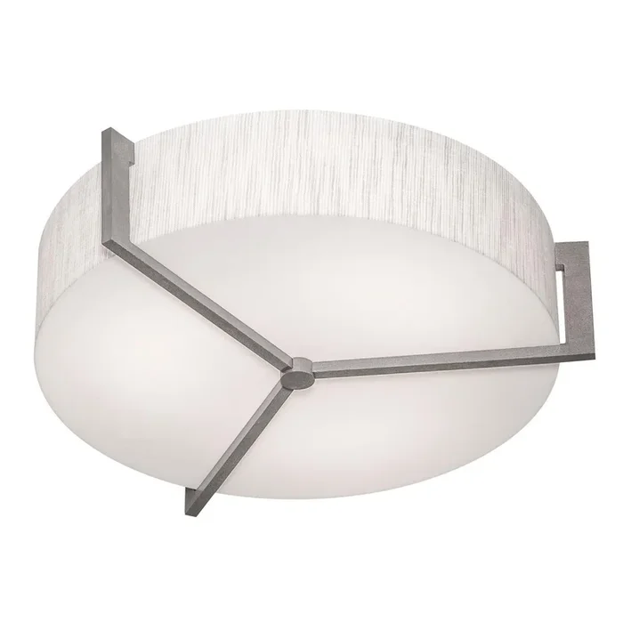 AFX Lighting – APF1524LAJUDWG-JT-MSBB – LED Flush Mount – Apex – Jute/Weathered Grey
