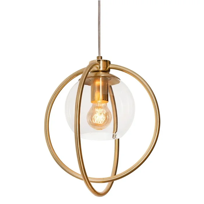 AFX Lighting – JAMP12MBSB – One Light Pendant – Jamie – Satin Brass
