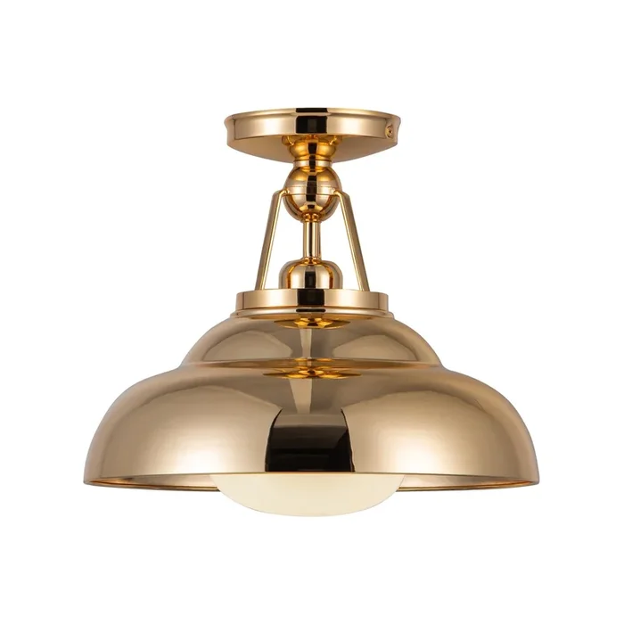 Alora – One Light Semi-Flush Mount – Palmetto