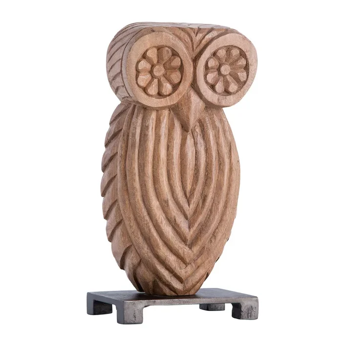 Arteriors – 2095 – Sculpture – Marmont – Natural Wood/Natural Iron