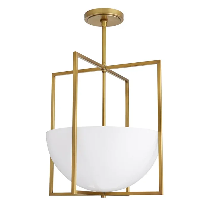 Arteriors – 49177 – Two Light Pendant – Royce – Antique Brass