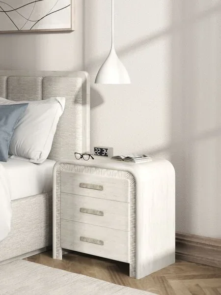 Ashlar Coastal Modern Nightstand with USB Ports By Art Furniture