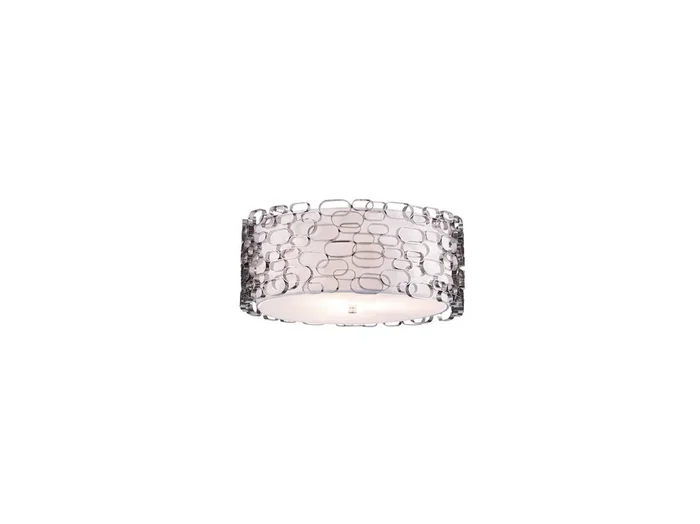 Avenue Lighting – HF1704-PN – Two Light Flush Mount – Ventura Blvd. – Polish Nickel / Ivory Slik Shade