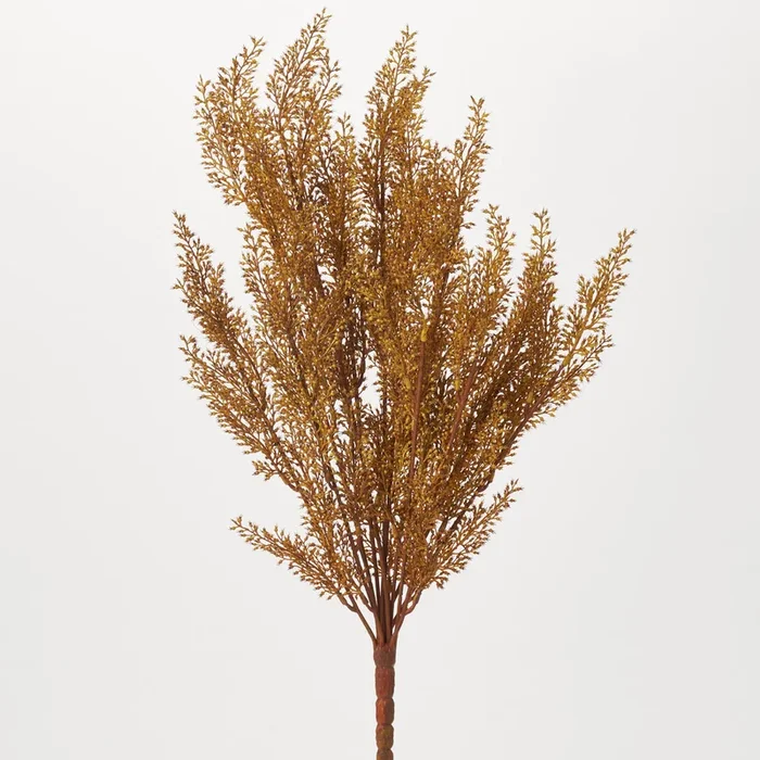 Beige Brown Wild Wheat Grass Autumn Foliage Bush Spray – 18″