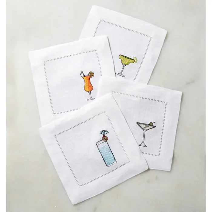 Bevande Set of 4 Cocktail Napkins by SFERRA