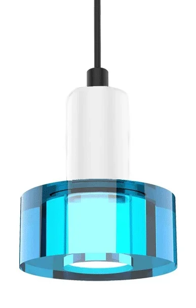 BlackJack Lighting – SP-CGL-BL-03-WH-30K-3W-SP5 – LED Pendant – Color Gel Light Guide – White