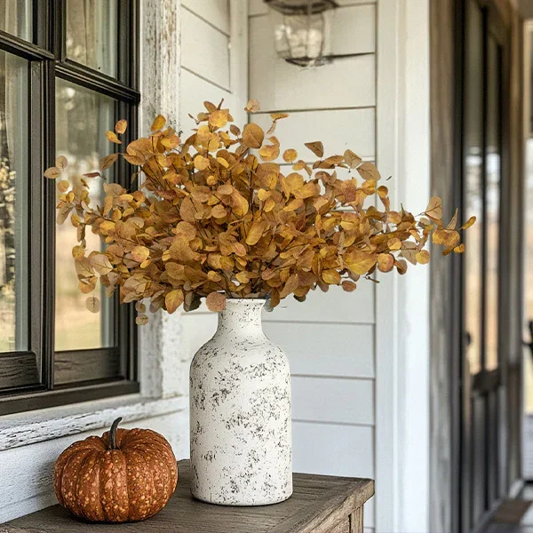 Brown and Yellow Eucalyptus Bundle – Decor Steals