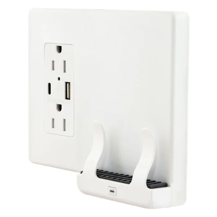 Bryant Combination Wireless Wall Mount Charger And USB Outlet 15A 125V 7.5W (USBB1528AC)