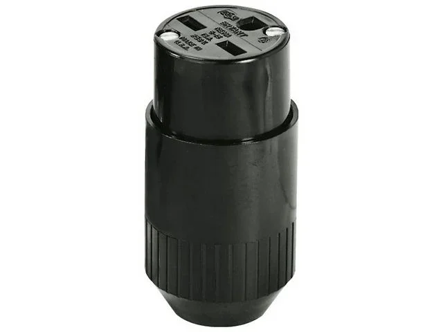 Bryant Connector 15A 250V 6-15R Black (5669B)