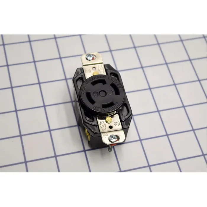 Bryant Locking Receptacle 30A 125/250V L14-30R Black (71430FR)