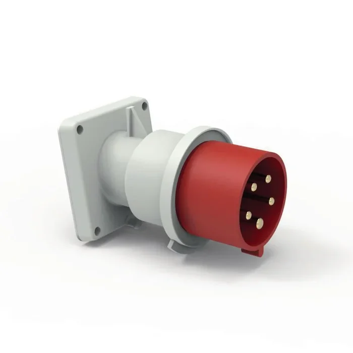 Bryant Pin And Sleeve C-IEC Inlet 4-Pole 5-Wire 30/32A 200-415V IP44 (BRY530B6S)