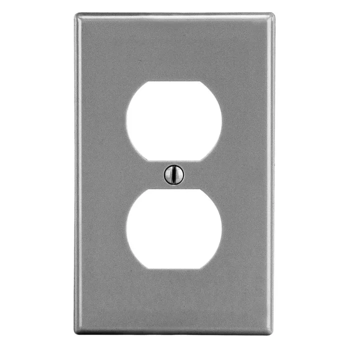 Bryant Wall Plate 1-Gang 1 Duplex Gray (P8GY)