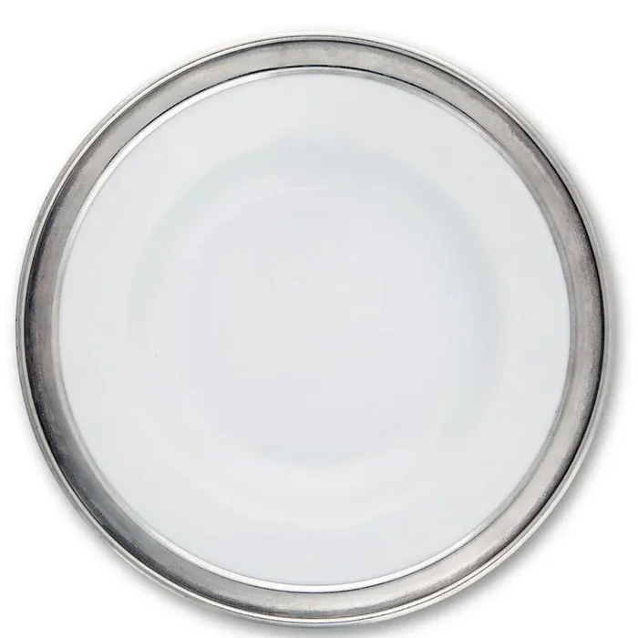 Classic Pewter Rim Dinner Plate by Vagabond House