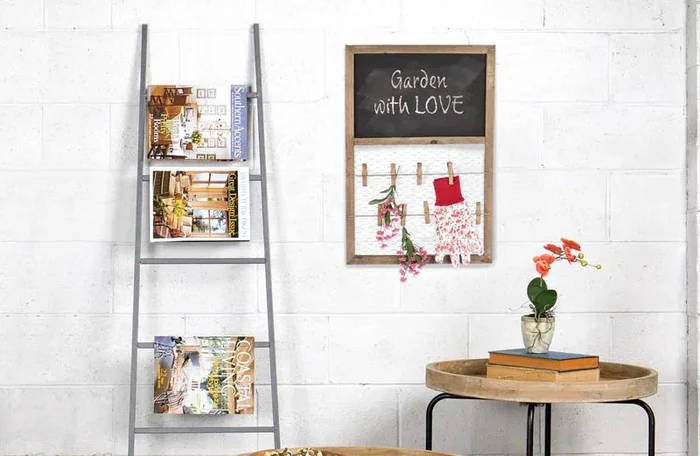 Clothespin Wooden Chalkboard – Decor Steals