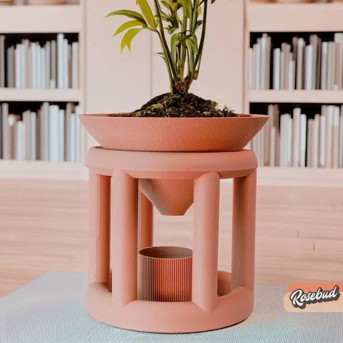 Conduit Plant Stand with Planter & Catch