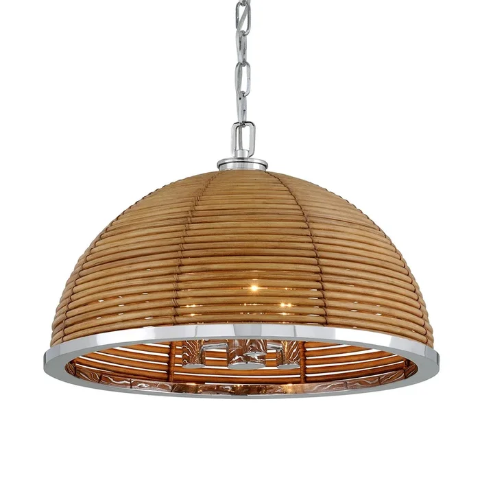 Corbett Lighting – 277-43-SS – Three Light Chandelier – Carayes – Stainless Steel – 27743SS