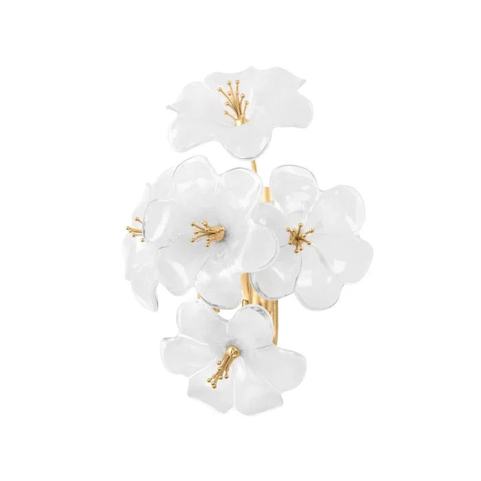 Corbett Lighting – 367-01-GL – One Light Wall Sconce – Hygea – Gold Leaf – 36701GL