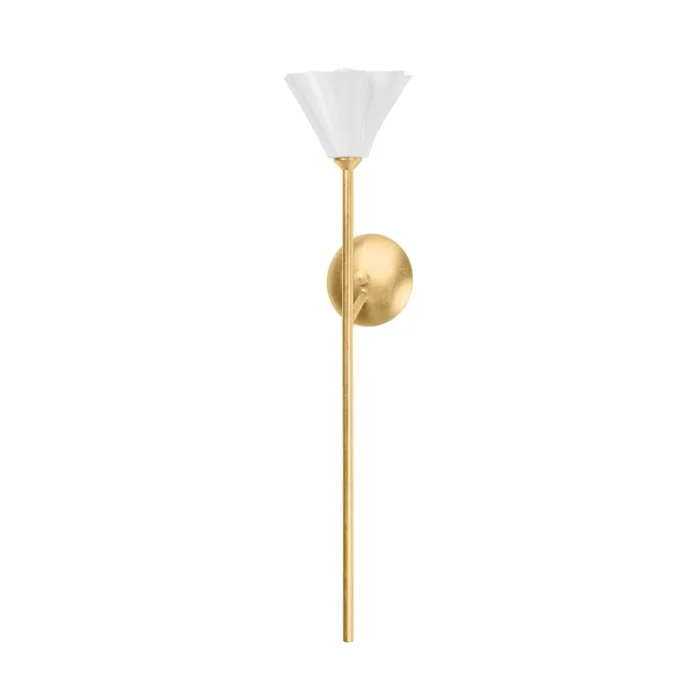 Corbett Lighting – 451-26-VGL – One Light Wall Sconce – Julieta – Vintage Gold Leaf
