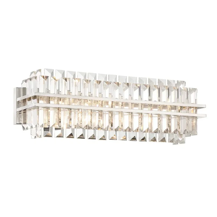 Crystorama – HAY-1413-PN – Four Light Bath – Hayes – Polished Nickel – HAY1413PN