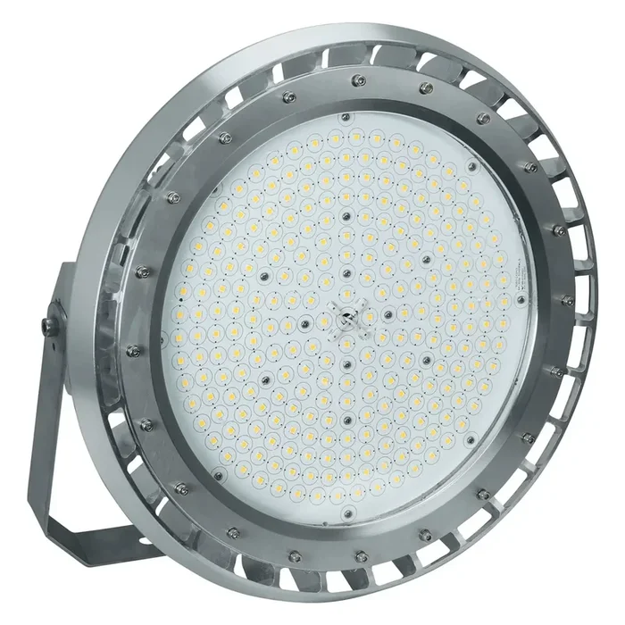 ESL Vision LED Hazardous Location Round High Bay 250W 35000Lm 5000K 200-480V Input 120 Degree Beam Angle Grey Finish (ESL-HZRHB-XL250W-250-HV-120D)