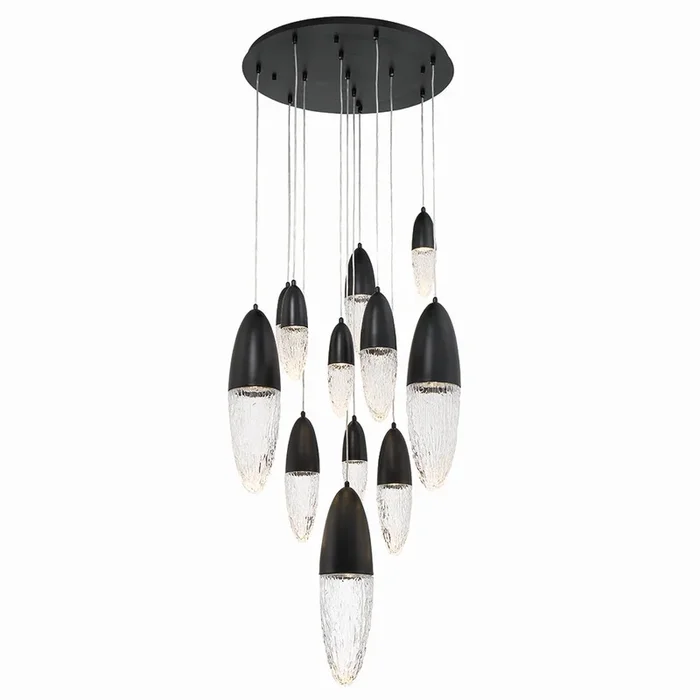 Eurofase – 12 Light Chandelier – Ecrou
