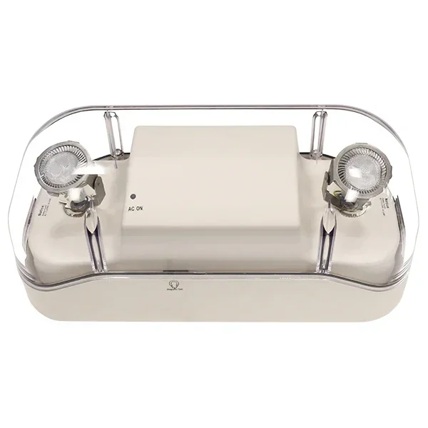 Exitronix Wet Location NEMA 4X Polycarbonate Emergency Light NSF Rated 12V 15W White Finish Self-Test/Self-Diagnostics (NXFE-12-15-WH-G2)