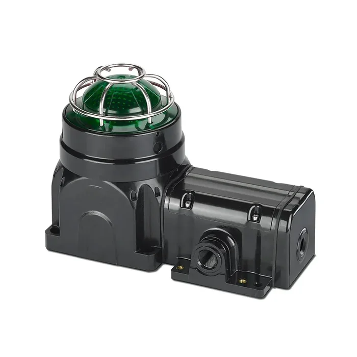 Federal Signal Global Series LED Light Hazardous Location UL And cUL CID2 Zone Listed 24VDC EX DE Surface Mount Green (G-LED-DC-E-G)