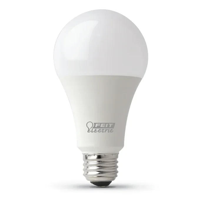 Feit Electric 17.7W [100W Equivalent] Bright White 3000K E26 Base A19 Non-Dimmable Enhance 10K LED Light Bulb 2-Pack (OM100/930CA10K/2)