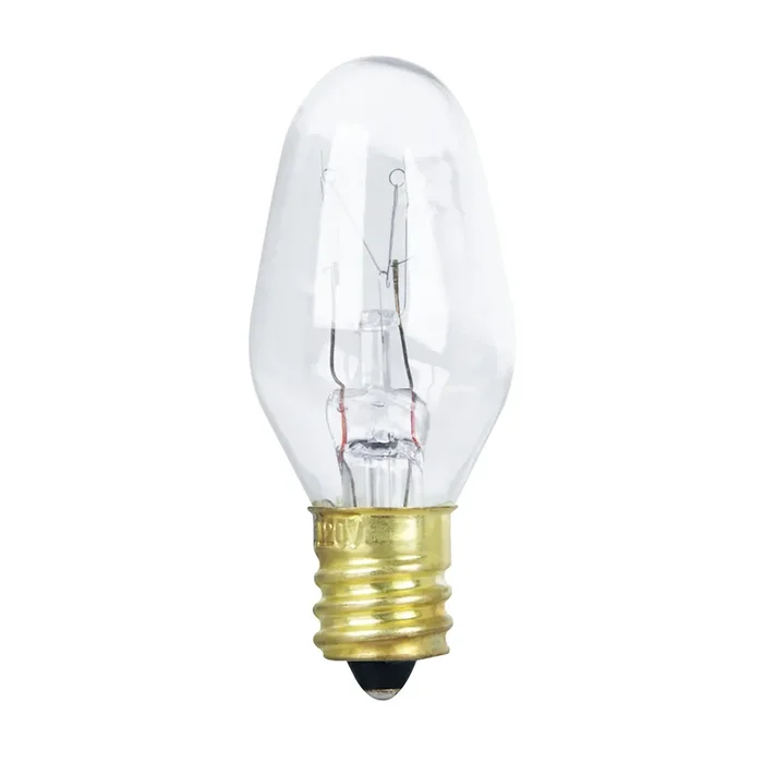 Feit Electric [7W Equivalent] Soft White C7 Special Use LED Light Bulb 2-Pack (BP7C7/827/LED/2/HDRP)