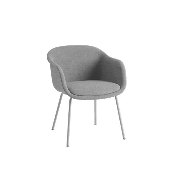 Fiber Conference Armchair / Swivel Base – MFIBCWODUGREYM156133
