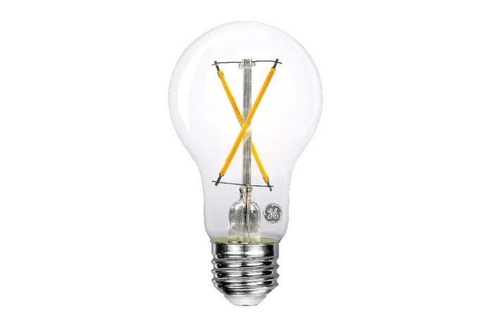 GE LED8DFA19/927-W 8W LED A19 Lamp Medium E26 Base 2700K 1100Lm 90 CRI 120V White (93319165)