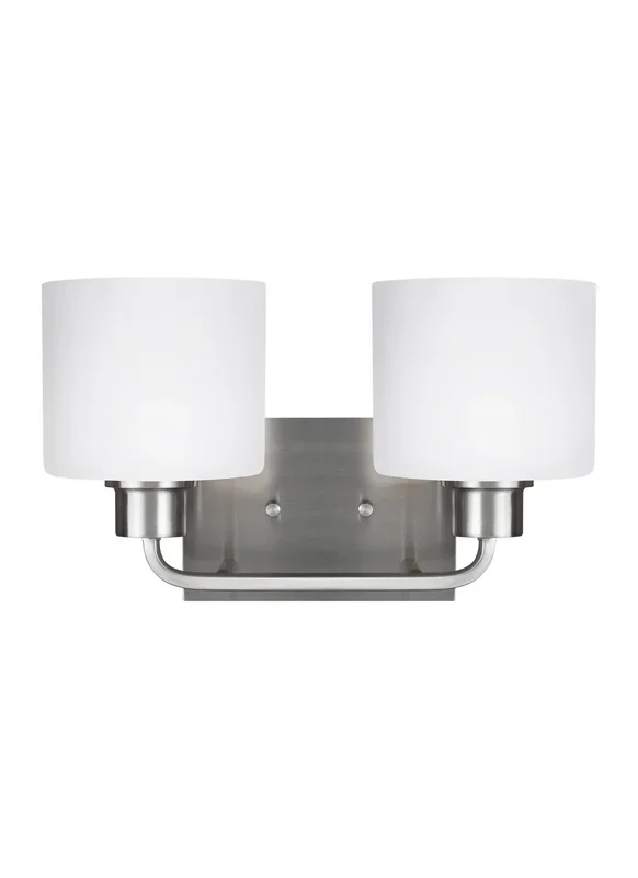 Generation Lighting – 4428802-962 – Two Light Wall / Bath – Canfield – Brushed Nickel