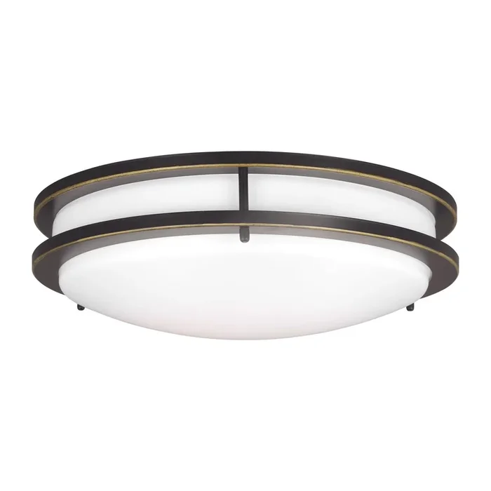 Generation Lighting – 7650893S-71 – LED Flush Mount – Mahone – Antique Bronze