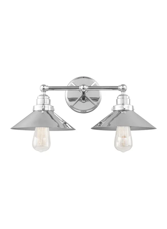 Generation Lighting – VS23402CH – Two Light Vanity – Hooper – Chrome