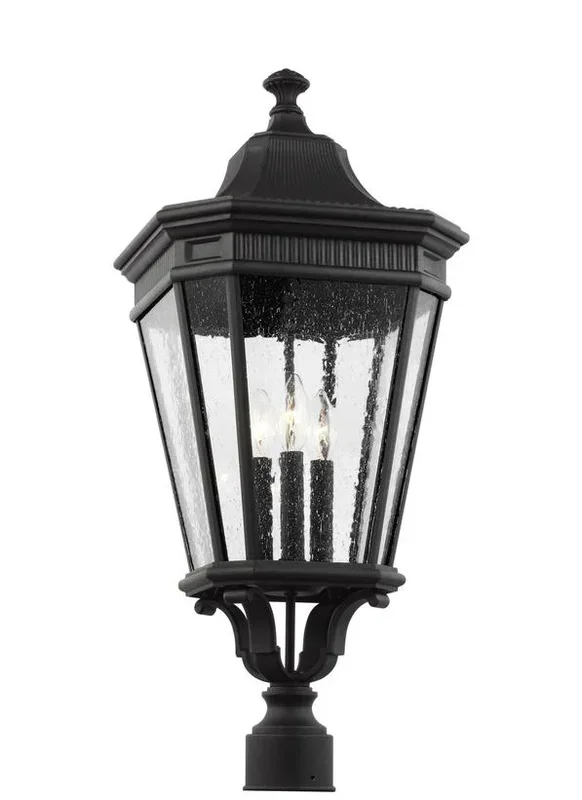 Generation Lighting Cotswold Lane Large Post Lantern 120V Black (OL5428BK)