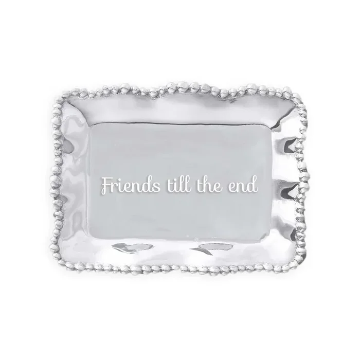 Giftables Organic Pearl Rectangular Engraved Tray – Friends Till The E