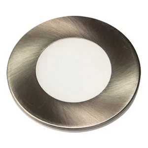 GM Lighting Surface/Recess Mount LED Slim Puck 12VDC 2.2W 165Lm 2700K 80 CRI Brushed Nickel (SP-2-27-BNK)